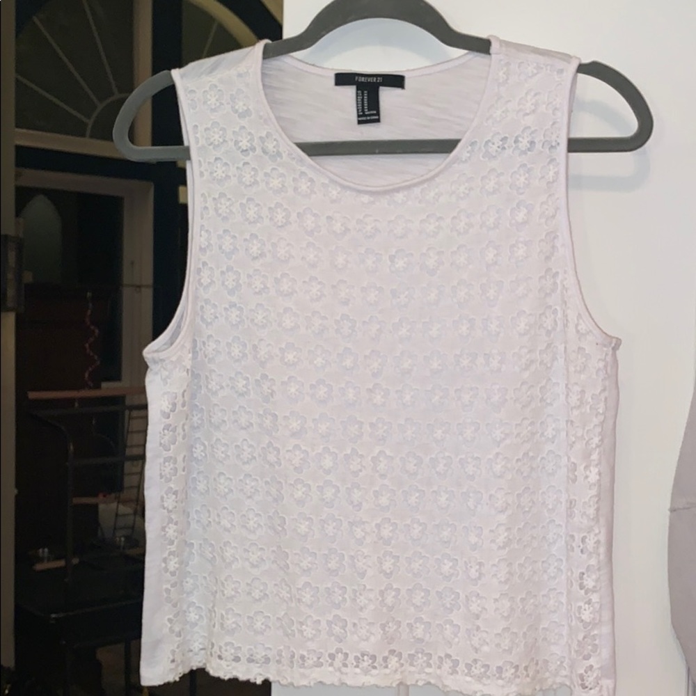 White tank top